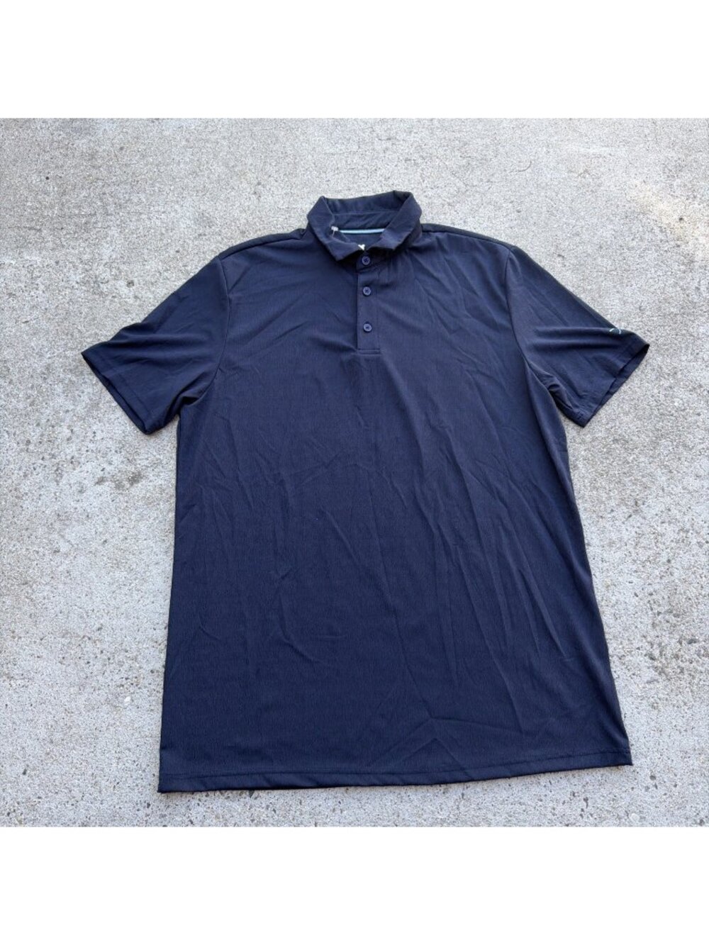 Macade Shirt Mens Large Blue Polo Golf Short Sleeve Perfromance Stretch